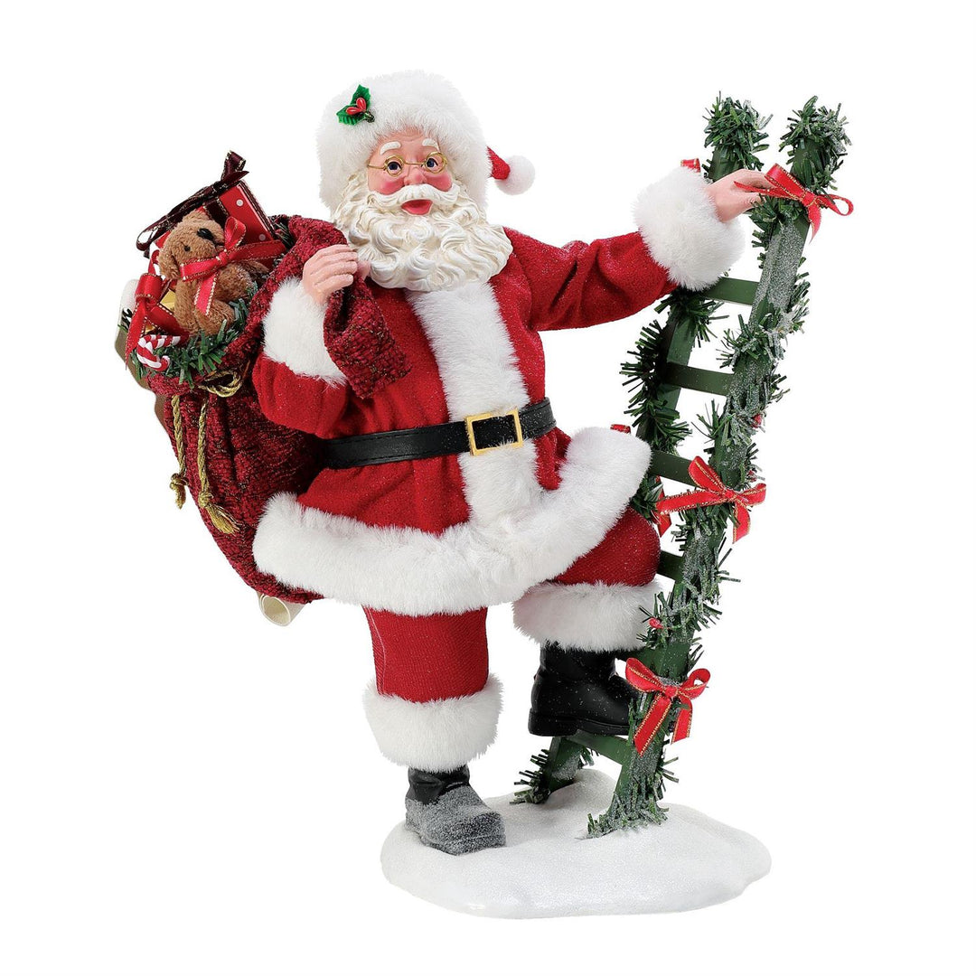 Department 56 Possible Dreams Santa: Santa Steps Up Figurine sparkle-castle