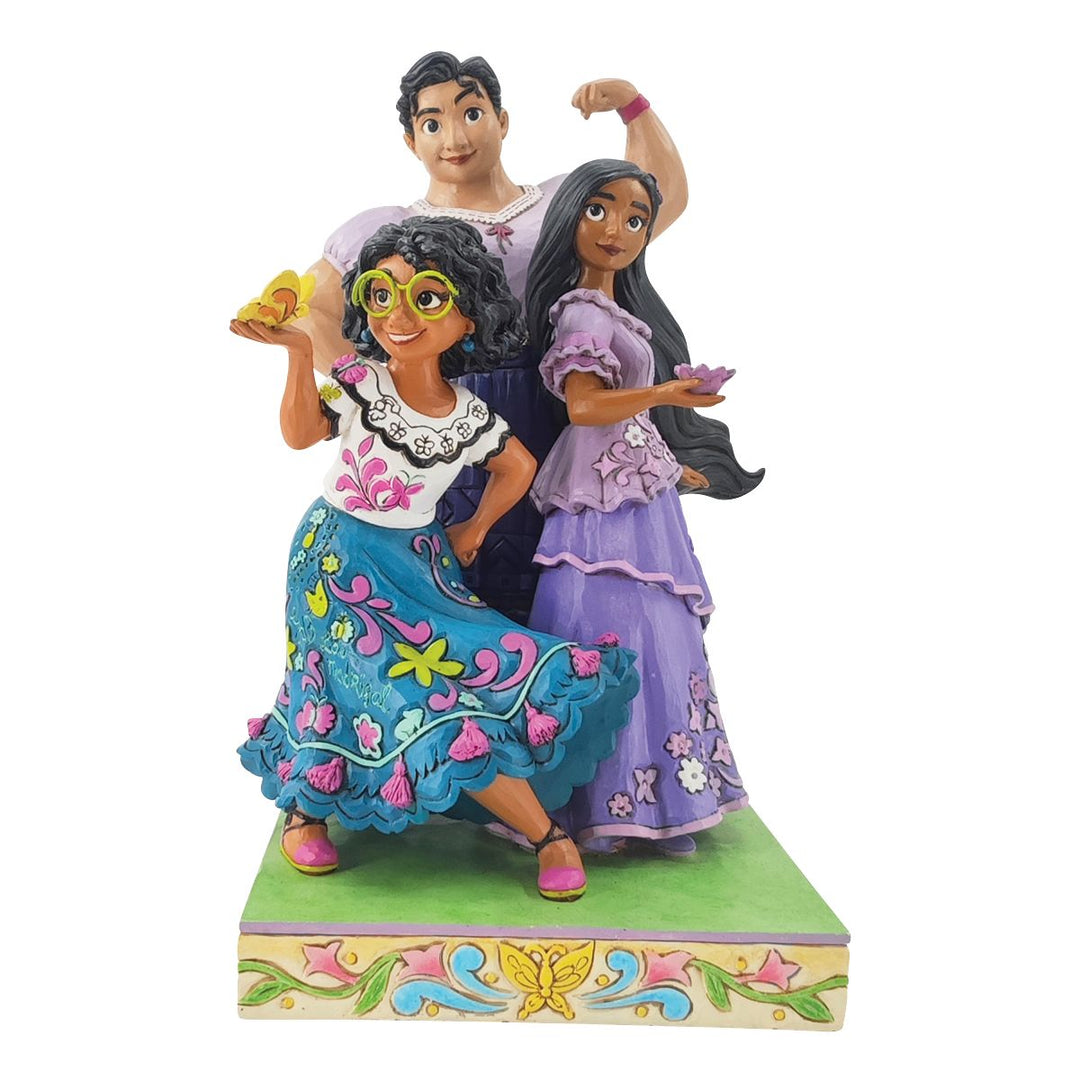 Jim Shore Disney Traditions: Encanto - Miabel, Luisa, Isabella Figurine sparkle-castle