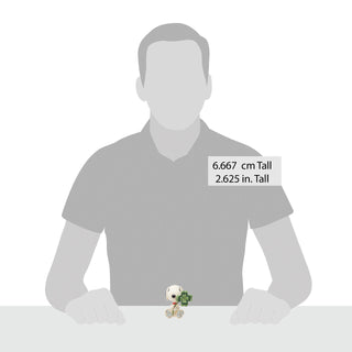 Jim Shore Peanuts: Mini Snoopy With Clover Figurine sparkle-castle