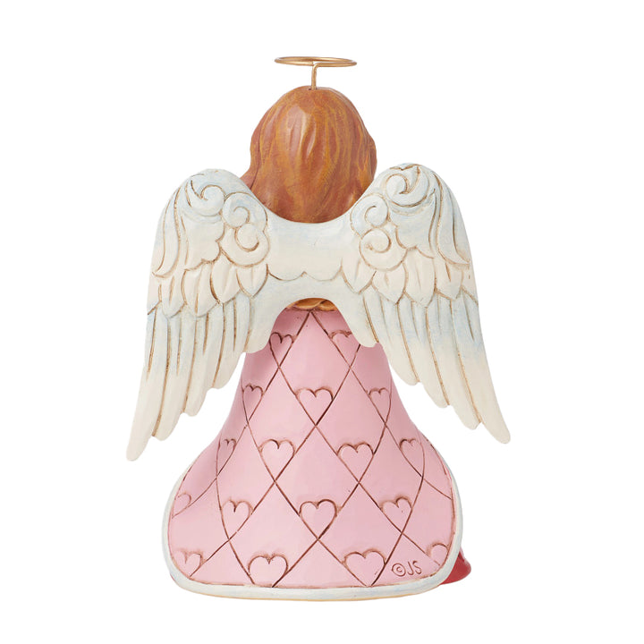 Jim Shore Heartwood Creek: Love Angel With Heart Hands Figurine sparkle-castle
