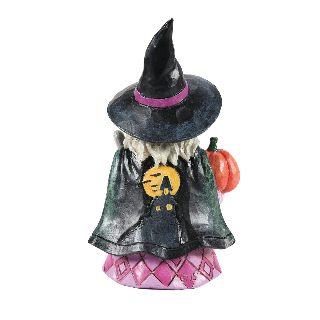 Jim Shore Heartwood Creek: Pint Sized Witch With Jack-O-Lantern Figurine sparkle-castle