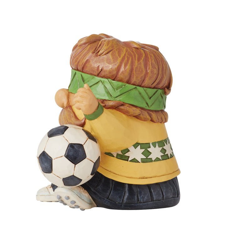 Jim Shore Heartwood Creek: Soccer Gnome Figurine sparkle-castle