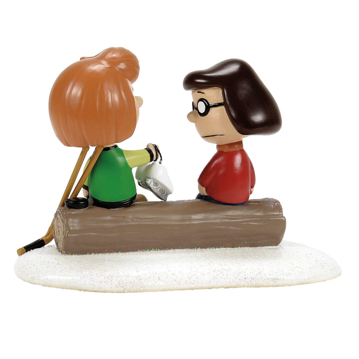 Department 56 Peanuts Village Accessory: Patty & Marcie Try On Skates