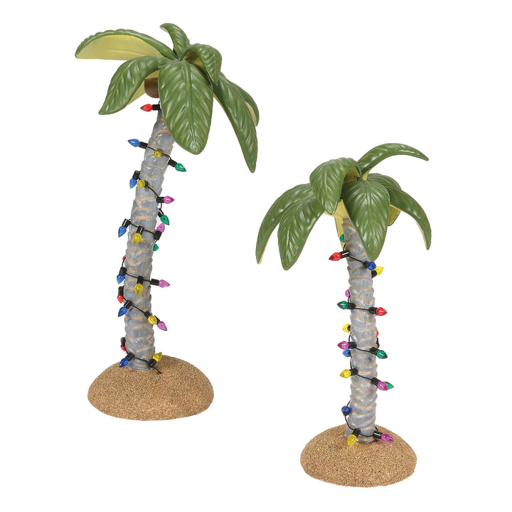 Department 56 Cross Product Village Accessory: Christmas Palms, Set of 2 sparkle-castle