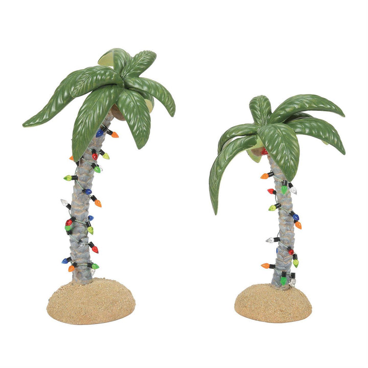 Department 56 Cross Product Village Accessory: Christmas Palms, Set of 2 sparkle-castle