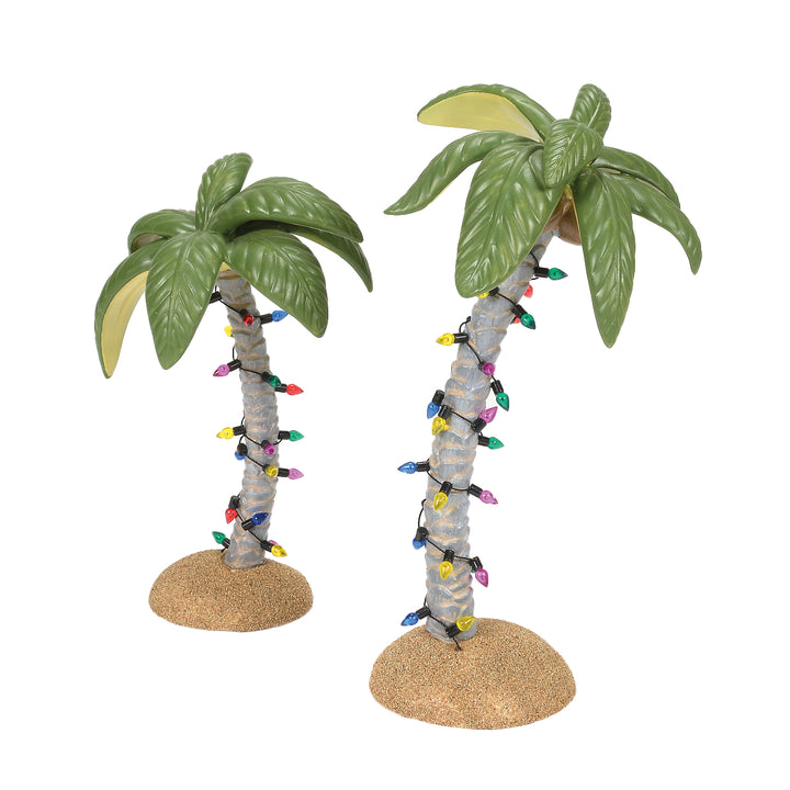 Department 56 Cross Product Village Accessory: Christmas Palms, Set of 2 sparkle-castle