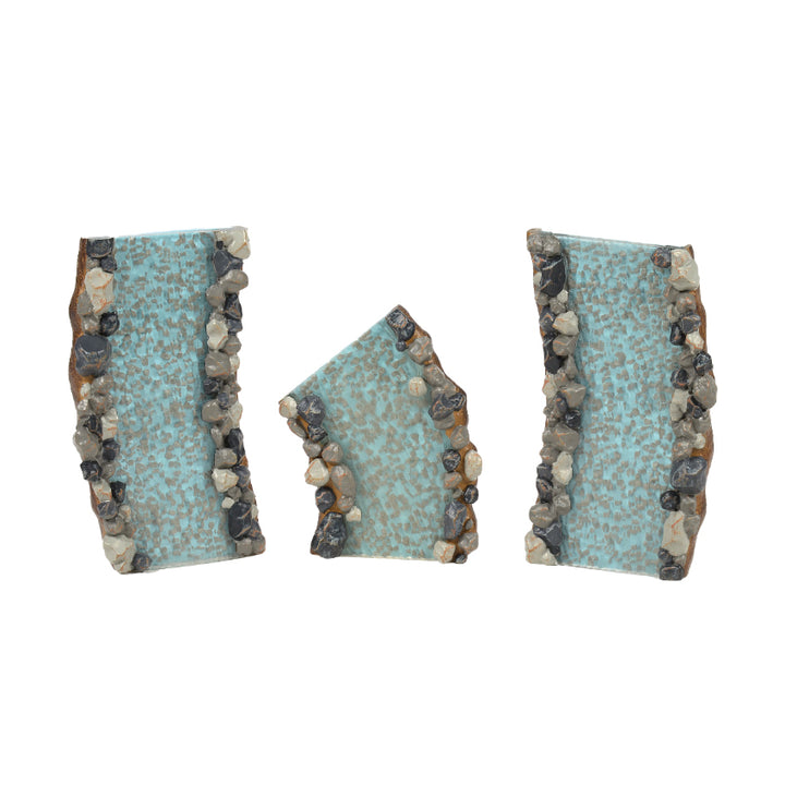 Department 56 Cross Product Village Accessory: Babbling Brook, Set of 3 sparkle-castle