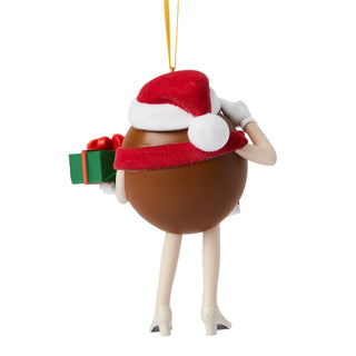 Studio Brands: Brown M&M Holding A Gift Hanging Ornament sparkle-castle
