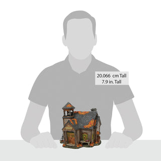 Department 56 Snow Village Halloween: Sleepy Hollow Schoolhouse sparkle-castle