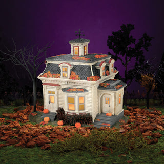 Department 56 Hocus Pocus Village: Max's House In Salem sparkle-castle