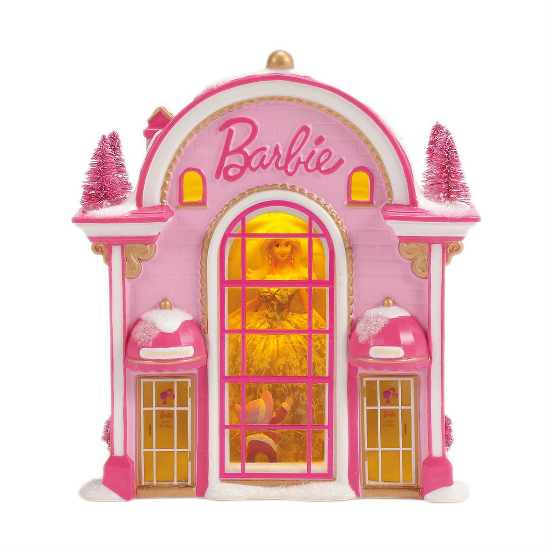 Department 56 North Pole Series: Barbie Gown Boutique, Set of 2 sparkle-castle