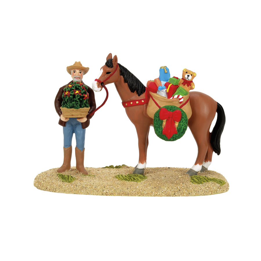 Department 56 Christmas Canyon Village Accessory: The Cowboy Pastor sparkle-castle