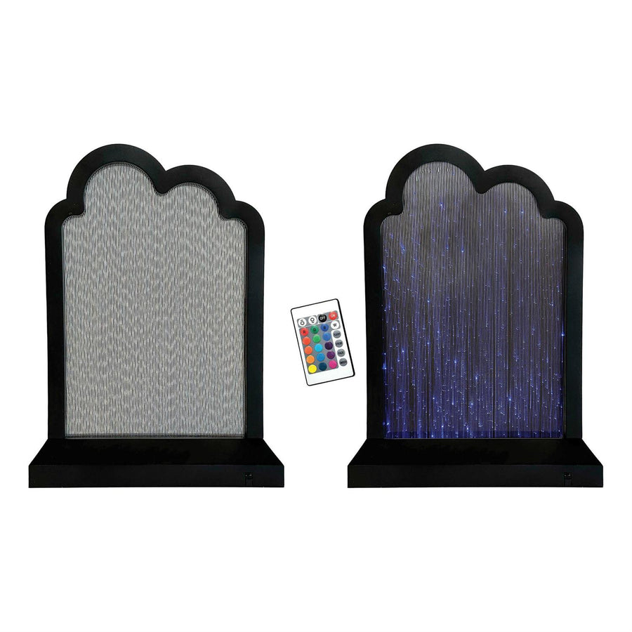 Department 56 Cross Product Halloween Accessory: Haunted Spirits Backdrop sparkle-castle