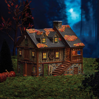 Department 56 Snow Village Halloween: Sleepy Hollow Stables sparkle-castle