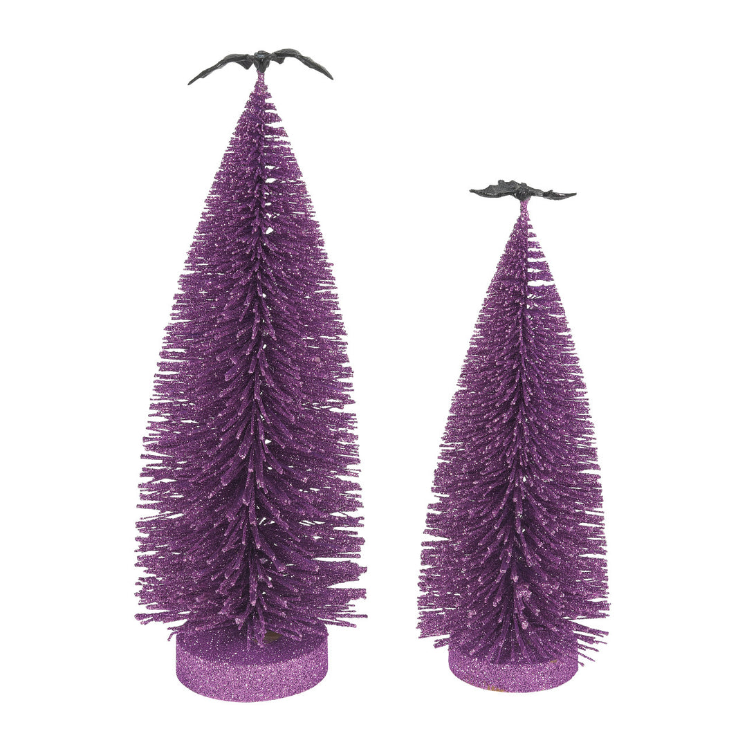 Department 56 Cross Product Halloween Accessory: Gone Batty Trees, Set of 2 sparkle-castle