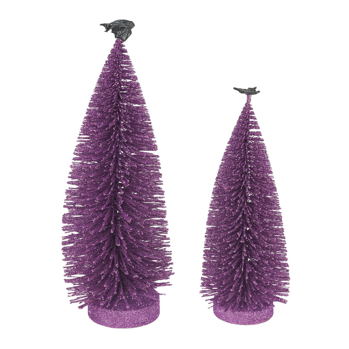 Department 56 Cross Product Halloween Accessory: Gone Batty Trees, Set of 2 sparkle-castle