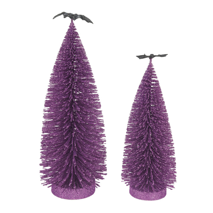 Department 56 Cross Product Halloween Accessory: Gone Batty Trees, Set of 2 sparkle-castle