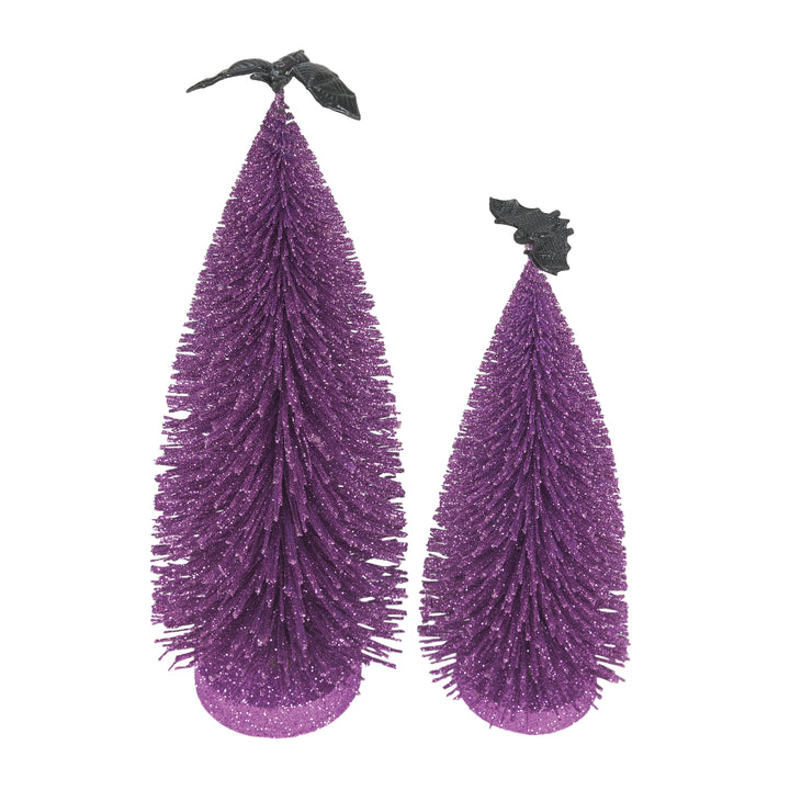 Department 56 Cross Product Halloween Accessory: Gone Batty Trees, Set of 2 sparkle-castle