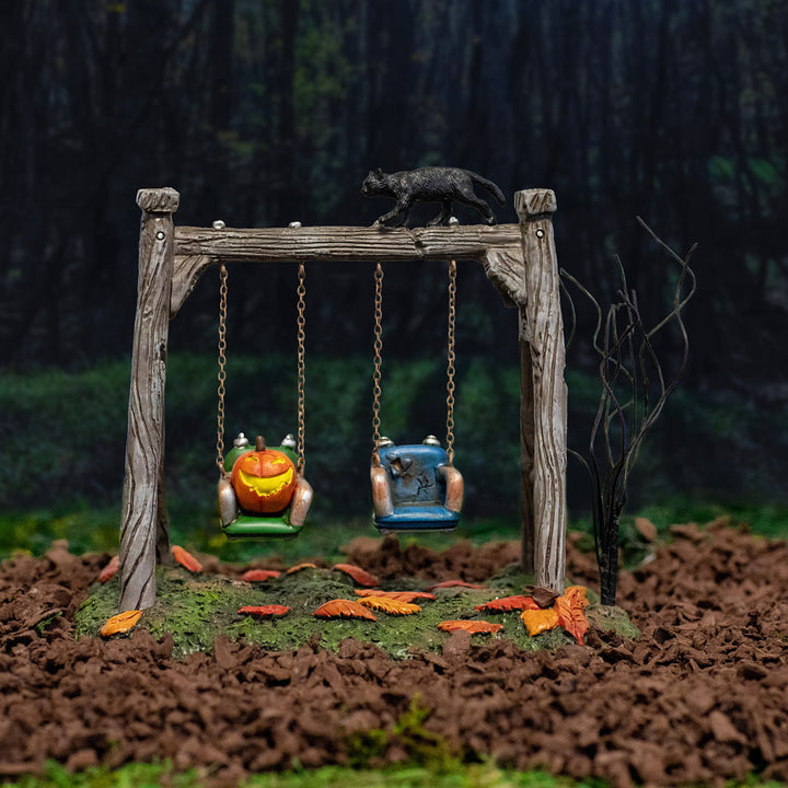 Department 56 Cross Product Halloween Village Accessory: Got A Push? sparkle-castle