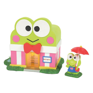 Department 56 Hello Kitty Village: Keroppi's Market, Set of 2 sparkle-castle