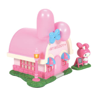 Department 56 Hello Kitty Village: My Melody's Bakery, Set of 2 sparkle-castle