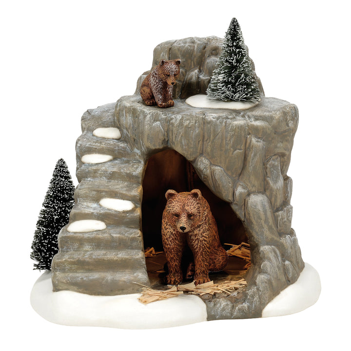 Department 56 Dickens Snow Village: Henry's Bear Exhibit, Set of 3 sparkle-castle