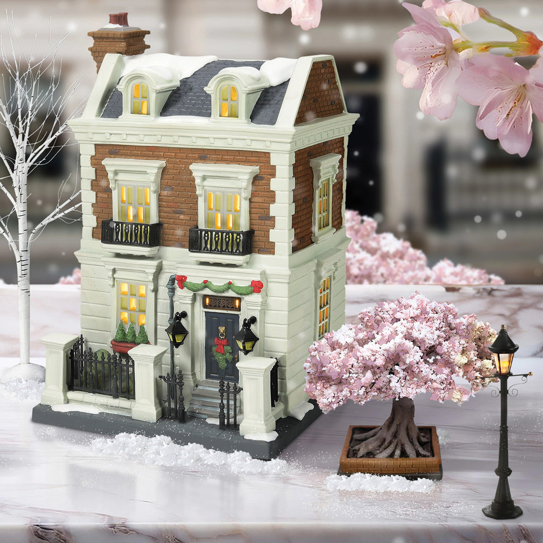 Department 56 Dickens Snow Village: 17 Cherry Tree Lane sparkle-castle