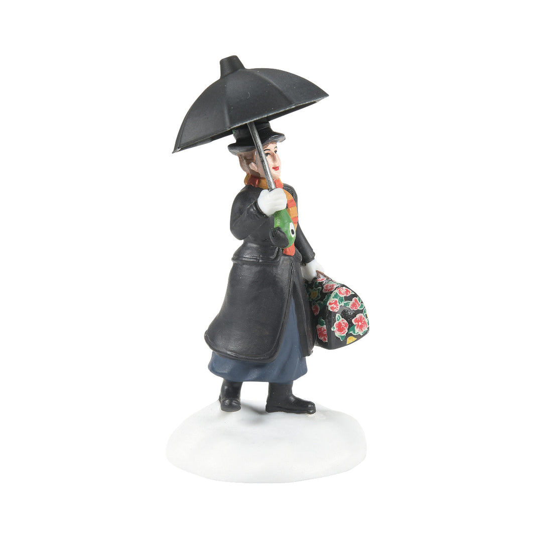 Department 56 Dickens Snow Village Accessory: Mary Poppins Arrives sparkle-castle