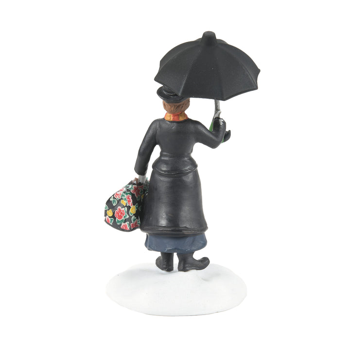 Department 56 Dickens Snow Village Accessory: Mary Poppins Arrives sparkle-castle