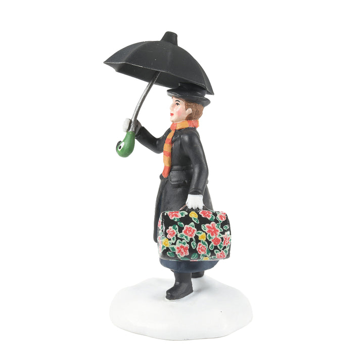 Department 56 Dickens Snow Village Accessory: Mary Poppins Arrives sparkle-castle