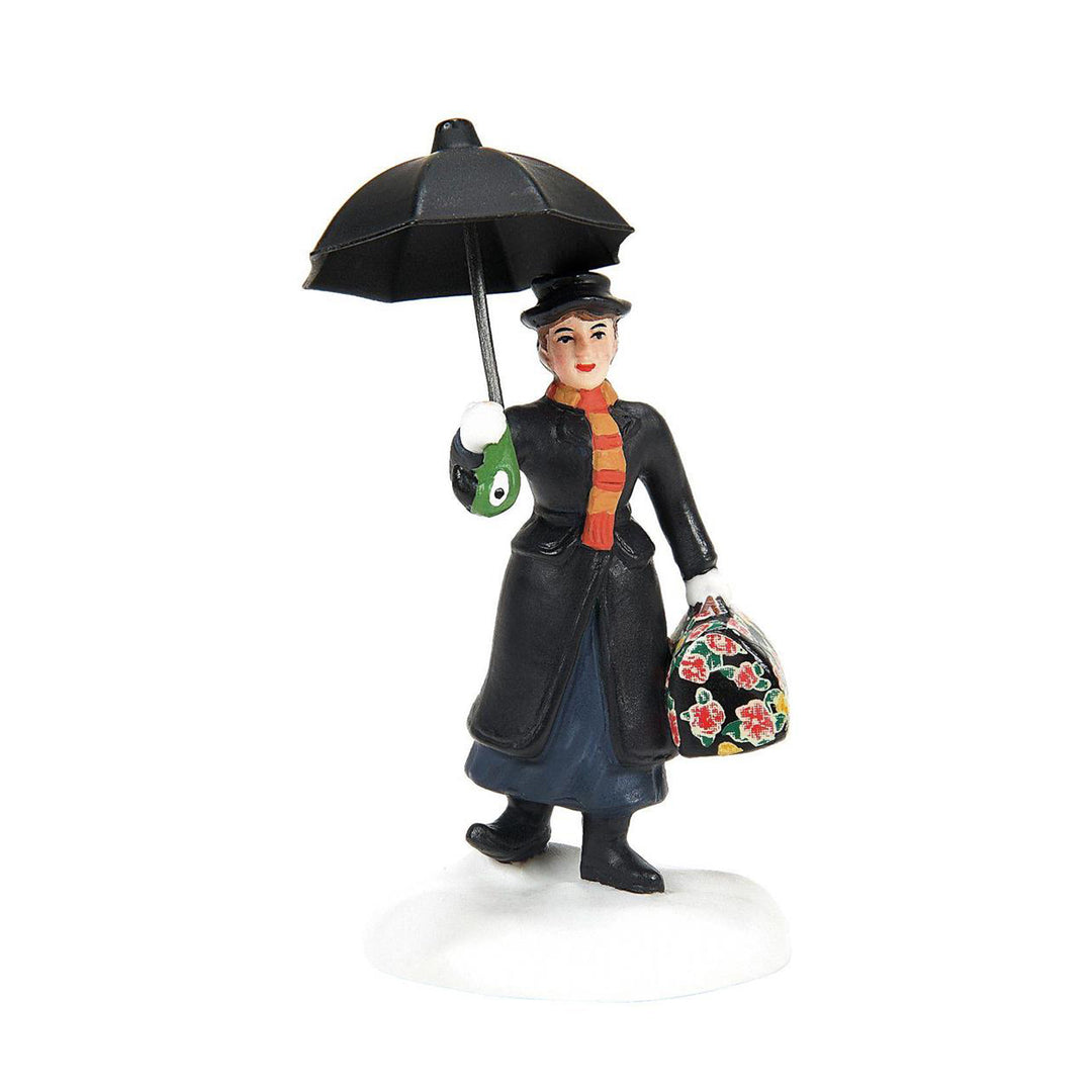 Department 56 Dickens Snow Village Accessory: Mary Poppins Arrives sparkle-castle