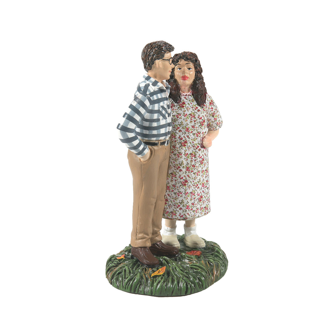 Department 56 Beetlejuice Village Accessory: Mr. & Mrs. Maitland sparkle-castle