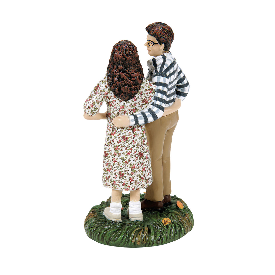 Department 56 Beetlejuice Village Accessory: Mr. & Mrs. Maitland sparkle-castle