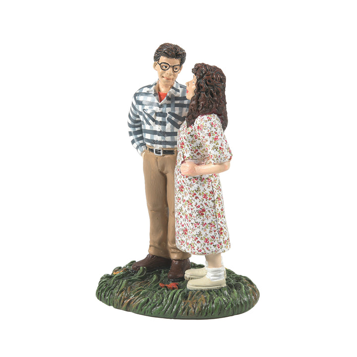 Department 56 Beetlejuice Village Accessory: Mr. & Mrs. Maitland sparkle-castle