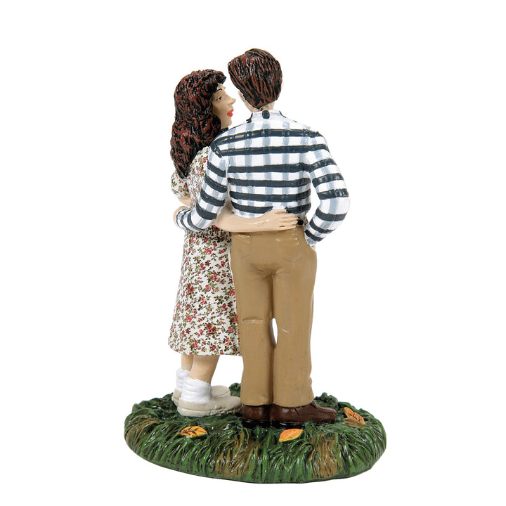 Department 56 Beetlejuice Village Accessory: Mr. & Mrs. Maitland sparkle-castle