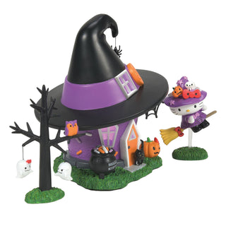 Department 56 Hello Kitty Village: Hello Kitty's Witch Tower, Set of 2 sparkle-castle