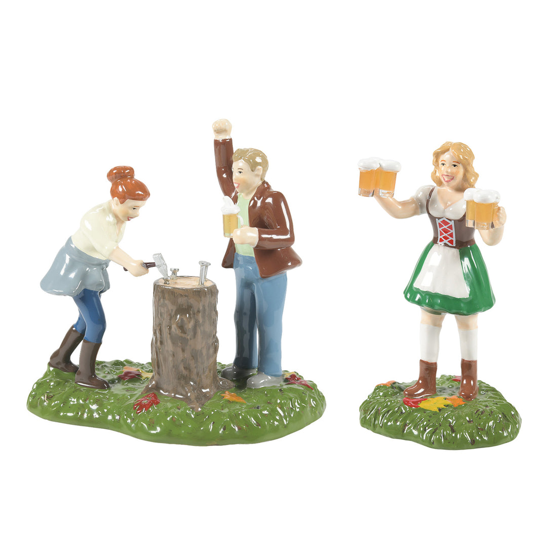 Department 56 Snow Village Harvest Accessory: Hammers & Steins, Set of 2 sparkle-castle