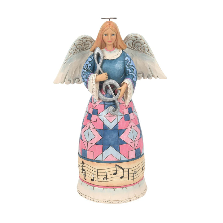 Jim Shore Heartwood Creek: Music Angel Figurine sparkle-castle