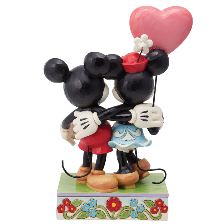 Jim Shore Disney Traditions: Mickey & Minnie Heart Balloon Figurine sparkle-castle