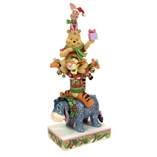 Jim Shore Disney Traditions: Stacked Pooh & Friends Figurine sparkle-castle