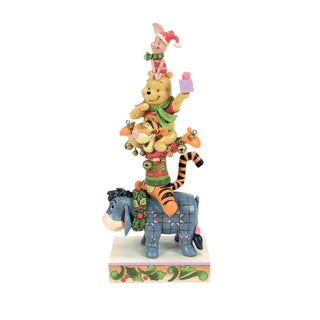 Jim Shore Disney Traditions: Stacked Pooh & Friends Figurine sparkle-castle