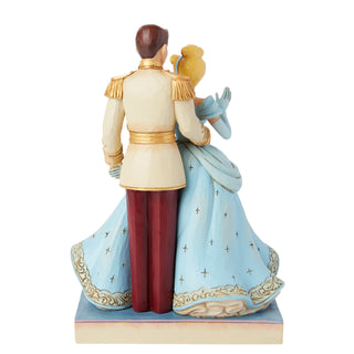 Jim Shore Disney Traditions: Cinderella & Prince Charming Figurine sparkle-castle