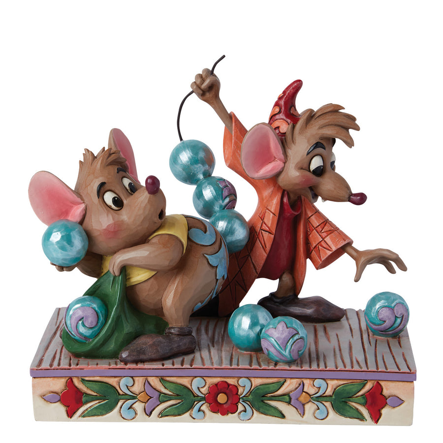 Jim Shore Disney Traditions: Gus & Jaq Collecting Pearls Figurine sparkle-castle