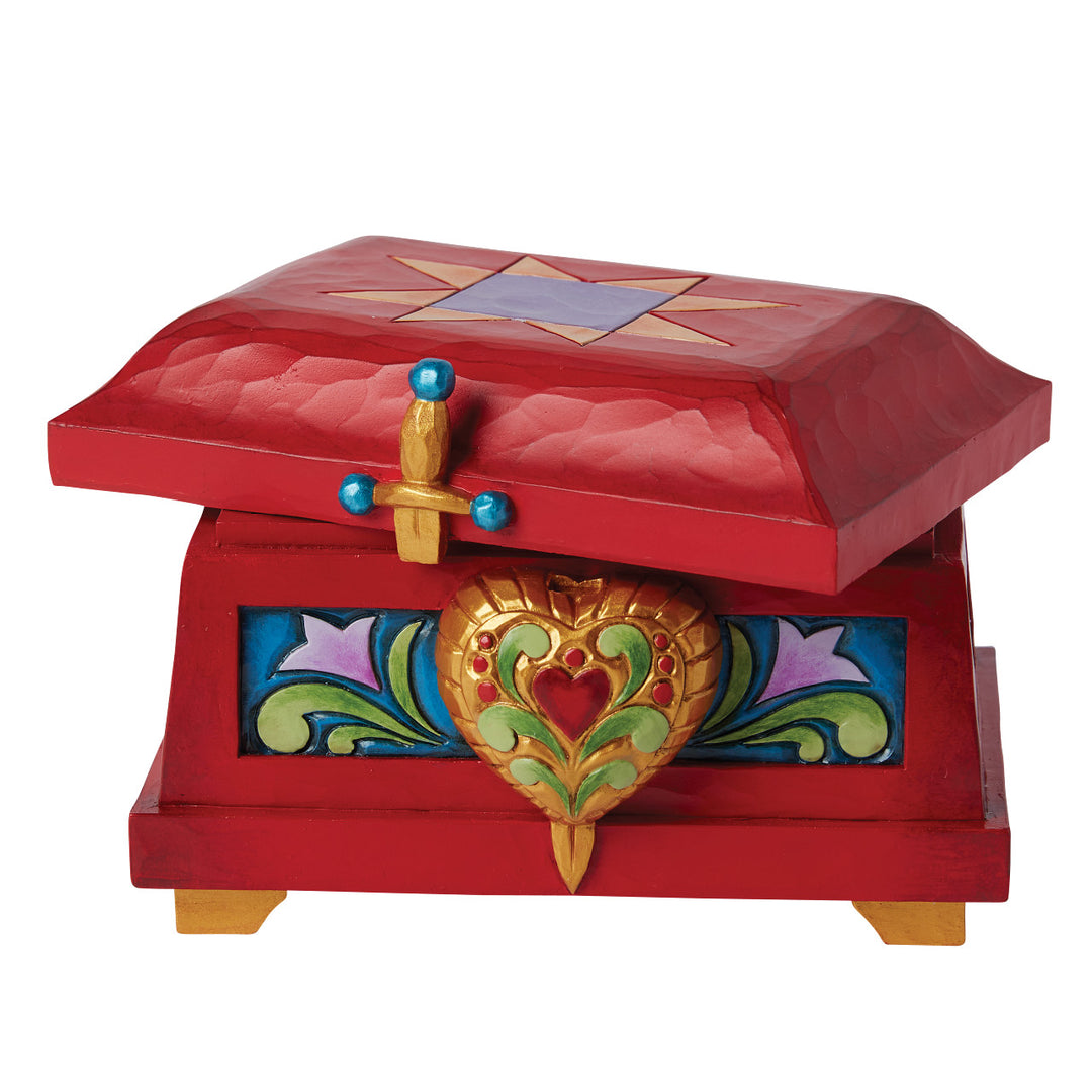 Jim Shore Disney Traditions: Evil Queen's Trinket Box sparkle-castle