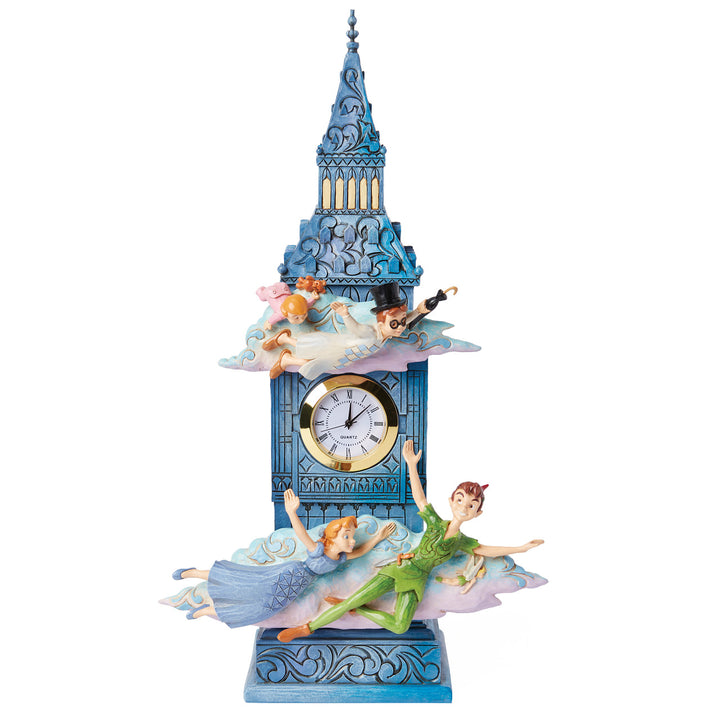 Jim Shore Disney Traditions: Peter Pan's Clock Figurine sparkle-castle