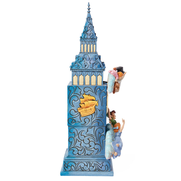 Jim Shore Disney Traditions: Peter Pan's Clock Figurine sparkle-castle