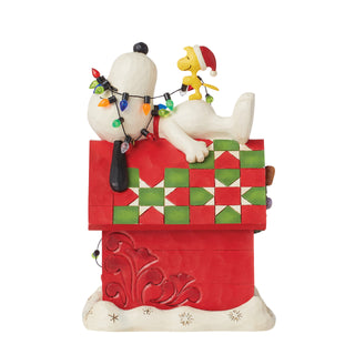 Jim Shore Peanuts: Snoopy & Woodstock Countdown Calendar Figurine sparkle-castle