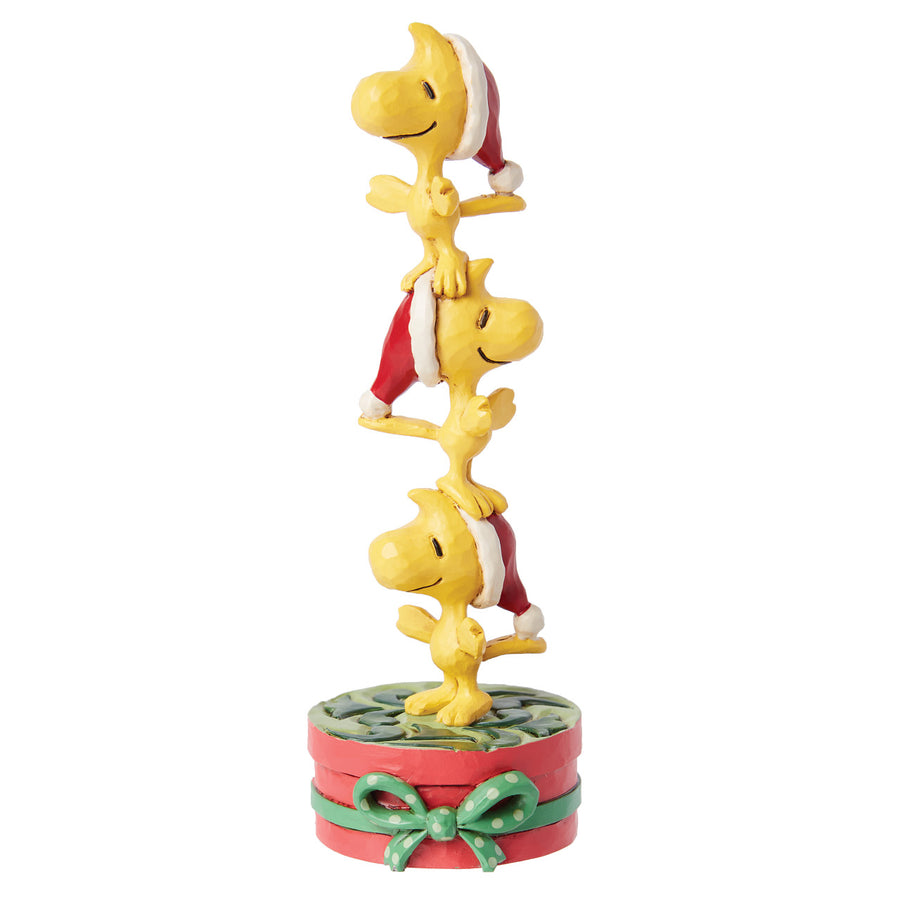 Jim Shore Peanuts: Stacked Woodstocks Mini Figurine sparkle-castle