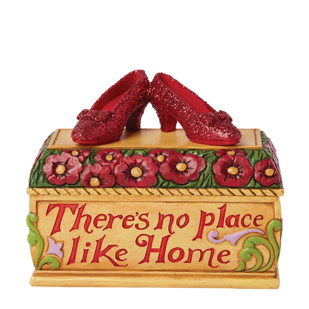 Jim Shore Wizard of Oz: Ruby Slippers Trinket Box Figurine sparkle-castle