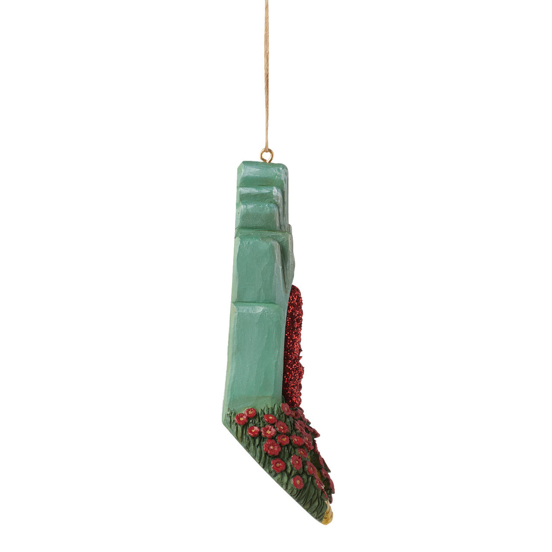 Jim Shore Wizard of Oz: Ruby Slippers Hanging Ornament sparkle-castle